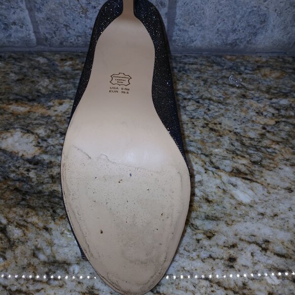 Nina Glitter Peep‑Toe Booties | Cutout Ankle Heels - Picture 7 of 7